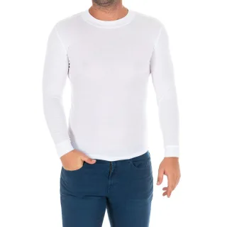 Langärmeliges T-Shirt mit halbhohem Kragen 1625-H Herren