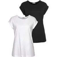 Flashlights T-Shirt (Packung, 2er-Pack) figurbetonte Passform, auch in größeren Größen, aus Single Jersey