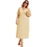 Friends Like These Midikleid Friends Like These Chiffon-Midikleid, Curve (1-tlg)