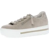 Gabor FLORENZ Plateausneaker Freizeitschuh, Halbschuh, Schnürschuh mit Außenreißverschluss, G-Weite