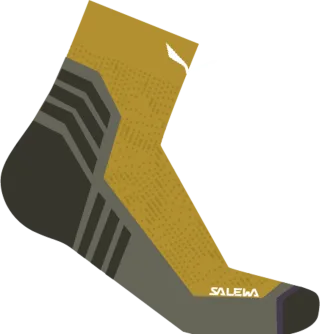 SALEWA - Pedroc Quarter Socke Herren - Grün (Gr.45-47)