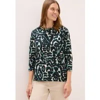 CECIL Kapuzensweatshirt mit 3/4 Arm, gemustert