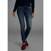 Arizona Skinny-fit-Jeans mit Keileinsätzen extra-enger Beinschnitt, niedrige Leibhöhe