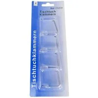Best Choice Tischtuchklammern 4er Set Befestigung für Gartentischdecken je ca. 5 x 4,5 cm Klammer, (4-St), universell einsetzbar