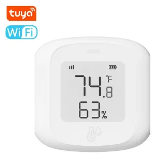 TuyaWiFi Temperature Humidity Tester Digital Display Mobilephone APP Remotely Control Intelligent Linkage Hygrothermog