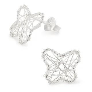 Schmetterling Ohrringe aus 925 Silber