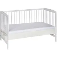 Schardt Beistellbett Beistellbett Micky weiß 60x120 cm, weiß, stufenlos höhenverstellbar, 3 Schlupfstäbe