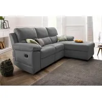ATLANTIC home collection Ecksofa Conrad L-Form, mit Relaxfunktion und Federkern, mit Bettkasten