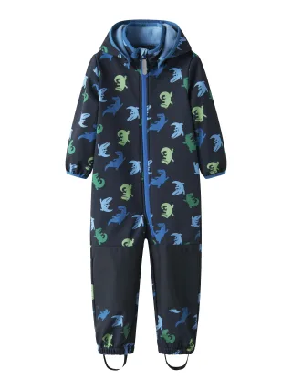 NAME IT - NMMMALTA05 SOFTSHELL SUIT AOP FO dark sapphire - Gr. - 86