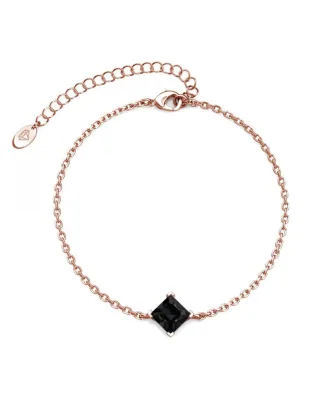 Calle-Armband - Rose Gold und Schwarz
