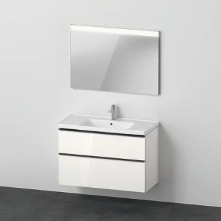 Duravit D-Neo Möbelwaschtisch mit Waschtischunterbau und Spiegel 1000x480x2000 mm - DE011402222 DE011402222