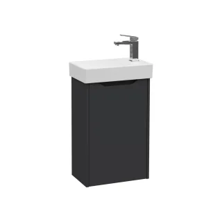 VitrA New Integra Square Set Handwaschbecken mit Unterschrank 1 Tür Türanschlag rechts Matt,80068 80068