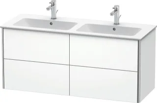 Duravit XSquare Waschtischunterbau wandhängend Weiß Supermatt 1280x478x560 mm - XS417508484 XS417508484