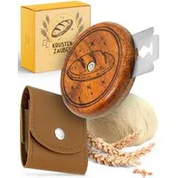 Krustenzauber Gärkorb Brot Backen Zubehör - Einzeln oder im Set - Gärkorb, Bäckermesser etc