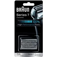 Braun Ersatzscherkopf Series 7 70S Scherkopfkassette, Series 7, Kombipack, Scherkopf, silber