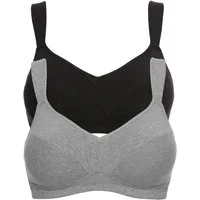 bonprix Bügelloser BH (Packung, 2-tlg) im praktischen 2er Pack, mit breiten, verstellbaren Trägern