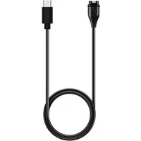 Wigento Ladekabel für Garmin Fenix 8 Amoled / Vivoactive 6 Schwarz 1 Meter Stromadapter