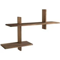 House Nordic Wandregal OVADA, Braun, Pinienholz massiv geölt, B 60 x H 36 x T 15 cm