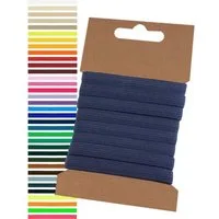maDDma Webband 5m Gummiband 6,6mm Gummilitze Wäschegummi elastisches Band Wäscheband, dunkelblau