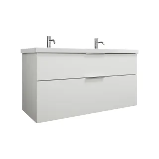 Burgbad Keramik Waschtisch-Set Eqio Weiß Matt/Alpinweiss, SEYS123F6014C0001 SEYS123F6014C0001