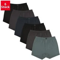 Gomati Boxershorts 6er Pack Herren Jersey Boxershorts Baumwolle