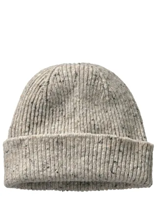 Mey & Edlich Herren Tweed-Mütze Beige 100 % Schurwolle