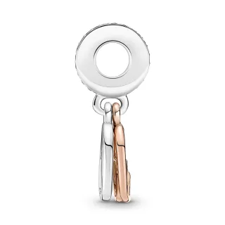 Pandora 'Familie & Freunde' Damen Charm aus 925er Sterlingsilber - Silber/Rosé 781020C01