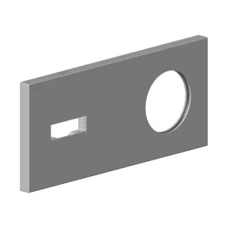 Dornbracht Abdeckung Ersatzteile 90110118600 80 x 180 x 9 mm Cyprum 90110118600-49