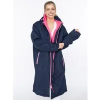Zwillingsherz Kurzmantel "Oversize Windjacke ZH" seitliche Taschen, Kapuze, Reißverschluss, Teddy Futter, Oversized