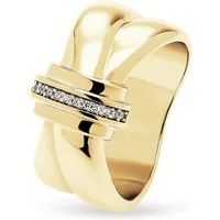 JETTE Silberring JETTE Damen-Damenring 925er Silber 13 Zirkonia, Zirkonia, synthetisch