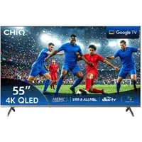 CHiQ U55QST QLED-Fernseher (139 cm/55 Zoll, 4K Ultra HD, 4k UHD TV, Smart-TV, QLED TV, QLED Fernseher, Google TV, Inkl. Streaming Content, Kompatibel mit Apple AirPlay, Google TV)