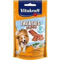 Vitakraft Hundesnack Treaties Minis Lachs & Omega, 8 x 48g, Snack für: Hunde