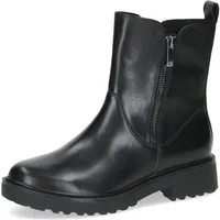 Caprice Chelseaboots, Blockabsatz, Stiefelette mit Zierreißverschluss außen