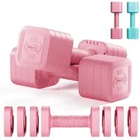 Dripex Hantel-Set verstellbare Hanteln Set 2er 2,5kg/5kg, justierbare 6 Hantelplatten