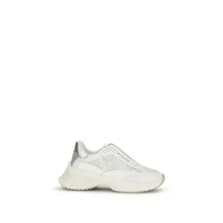 PINKO Weiße Kalbsleder Bos Taurus Chunky Sneakers