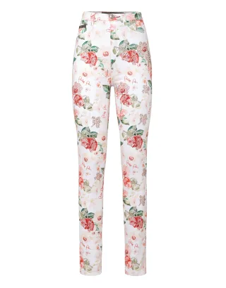 Super High Waist Jegging Flowers