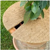 Haushalt International Gartenfigur Kokosscheiben 2er-Set
