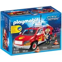 Playmobil® 71375 Brandmeisterfahrzeug mit Licht und Sound Konstruktions-Spielset
