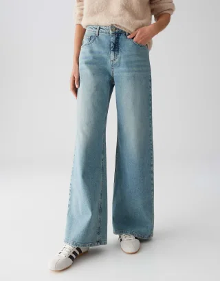 Opus - Jeans - Minah palazzo urban blau - Gr. - 38/L32