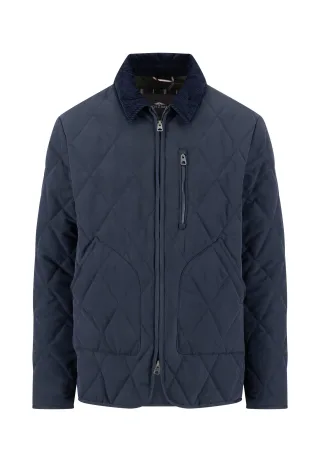 FYNCH-HATTON - Lightweigt Diamond jacket dark navy - Gr. - M