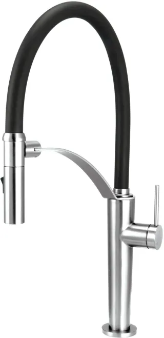 Neuesbad Spültischarmatur mit FLEXIBLE Auslauf, 2-Funktion SPRAY, Chrom NB1DEBRC072M1