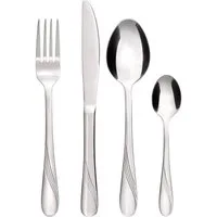 GRÄWE Besteck-Set Gräwe Edelstahl-Tafelbesteck 24-tlg. für 6 Personen, 6 Personen, Komplettset mit je 6 Messern, Gabeln, Löffeln & Kaffeelöffeln