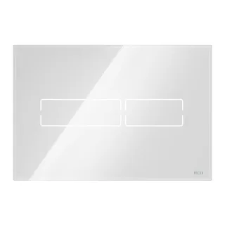 TECE Mini Abdeckplatte Glas weiß 9820369 Gl. we gl, für WC-Betätigungsplatte