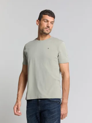 No Excess - T-Shirt Crewneck Solid Basic smoke - Gr. - XL