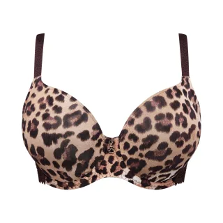PrimaDonna - GIGANNI Leopard bloom Unterlegter BH Herzform - Gr. - c80