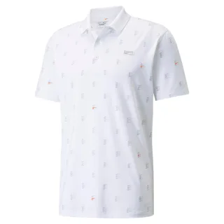 Puma Mattr Kurzärmel weiße Herren bewegte Day Golf Polo -Hemd 599433 03