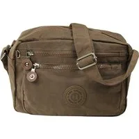 BAG STREET Umhängetasche Bag Street Nylon Umhängetasche braun Damen (Umhängetasche), Damen, Jugend Umhängetasche Nylon, braun ca. 25cm x ca. 17cm
