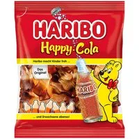 HARIBO Süßigkeit, Haribo Happy Cola Fruchtgummi Cola Flaschen mit Colageschmack 175g
