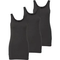 ONLY Tanktop Live Love (3-tlg) Lange Tops, elastische Baumwollqualität