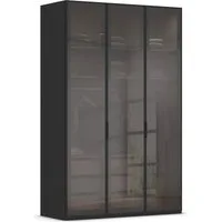rauch Kleiderschrank Schrank Garderobe SKAT SHINE Breiten 151/201/251/301cm, Höhe 223/235cm (3 verschiedene Ausstattungen BASIC/CLASSIC/PREMIUM (inkl. SOFT-CLOSE) edle Schrankfront mit hochwertigen Glasrahmentüren MADE IN GERMANY
